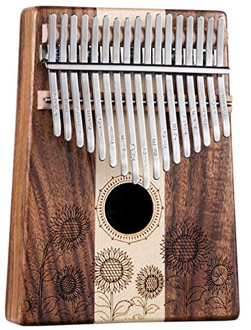 Kalimba 17 Keys Wood Thumb Piano mit Tune Hammer Tragbares Mbira Finger Piano für Kinder Erwachsene Anfänger
