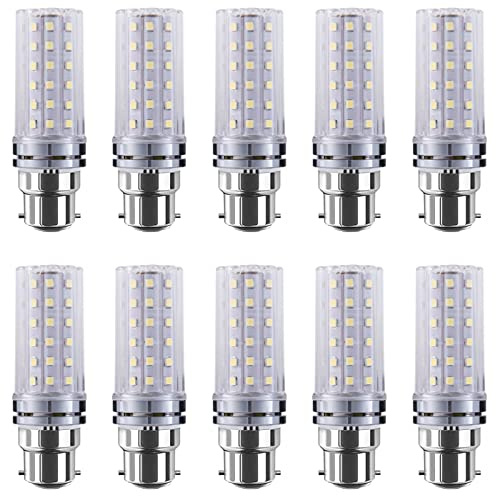 TPMAFF LED Bulb,B22/B15 Double Contact Bayonet Base Corn Light Bulb,12 Watt 800LM,16 Watt 1000LM,20 Watt 1300LM,3000K 4000K 6000K Non-Dimmable AC 85V~265V (10-Pack)