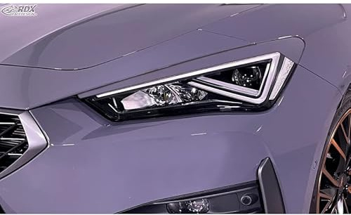 RDX Racedesign Scheinwerferblenden kompatibel mit Seat Leon (KL) / Cupra Leon (KL) & Cupra Formentor (KM) 2020- & Seat Tarraco (KN2) 2019- (ABS), Unlackiert | kompatibel mit Seat Leon (KL) / Cupra Leon (KL) & Cupra Formentor (KM) 2020- & Seat Tarraco (KN2) 2019- (ABS)