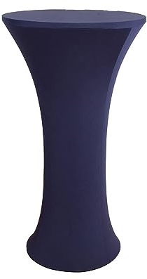 WWYL Stretch Stehtisch Hussen, Stretch Stehtisch Husse für Bistrotisch, Stretch-Husse Hussen für Stehtische und Bistrotische (Navy Blau,60 x 110 cm)