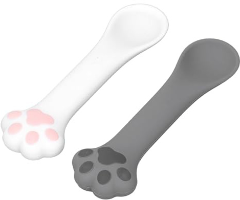 Abrelatas de Pata de Gato, Abridor de Tarros de Gato de Seguridad para Lavavajillas de Silicona Duradera con Forma Bonita para Sacar Fácilmente Alimentos de la Lata