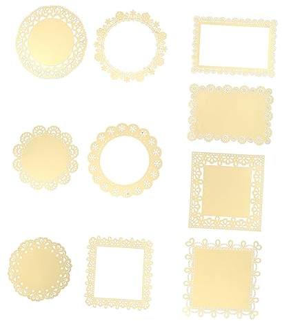 STOBOK 10stücke Teiliges Goldfarbenes Wabenmotiv Scrapbook Papier Hohles Dekoratives Motivpapier Für Basteln Album Notizblock Diy Kreatives Papier Für Karten Und Handarbeit