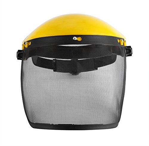 Casque de sécurité Chapeau Intégral Visière en Maille Débroussailleuse Protection Forestière Travail de Jardin