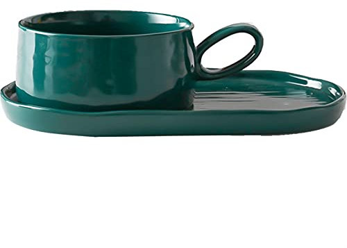QXGJTLI Salad Bowl Pasta Bowls Solid Color Soup Bowl with Tray for Tortilla Soup, Oatmeal, Muesli, Large Bowl of Ramen Noodles, Tabletop Dessert Bowl Soups and Salads Bowls