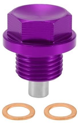 RATCHROLL Magnetische Ölablassschraube Lila Anti-Leckage 1St Kupfer | Aluminiumlegierung,M16x1,5,29x25mm, Anti-Leckage, Für Chevy,Für GMC,Für Jeep, Für Buick,Für Ford,Für Boote, Motorräder
