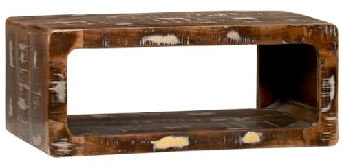 vidaXL TV-Schränk Mehrfarbig 60 x 30 x 25 cm Massivholz Altholz | Viel Platz, um deine Sachen ordentlich und sauber zu verstauen, Ein einzigartiges, handgefertigtes Design,