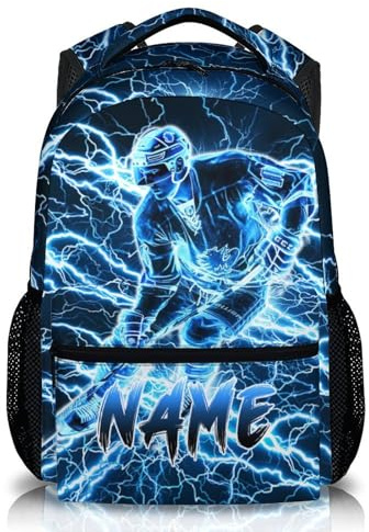 Boys Personalised School Backpack – Custom Name Kids Rucksack for Primary & Middle School – Durable Lightweight School Bag – Optional Matching Lunch Bag & Pencil Case Available