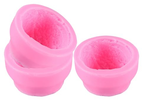 VERDANVERSE 3 St Silikonform för Bakning Glasskulor Flexibel och Livsmedelssäker för Mousse Choklad Fondant och Dessertdekoration i Rosa
