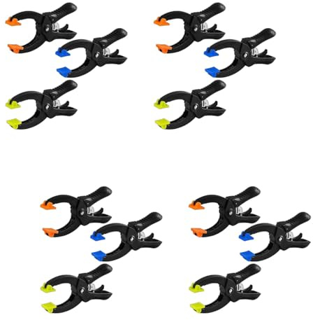 Spring Clips Clamp 42mm Fast Ratchet Woodworking Clamp Clamps for Backdrop Stand Woodworking 2 Inch Light Duty 1 Inch Jaw Opening