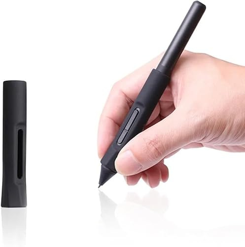 Silicone Pen Holder Grip Suitable for Wacom Pen LP-190-2K LP-1100-4K for Wacom One DTC-133 Pen Stylus (Black, s)