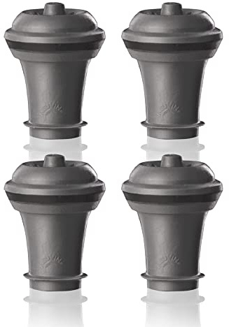 Vacu Vin Wine Saver Vacuum Stoppers Set of 4 – Grey