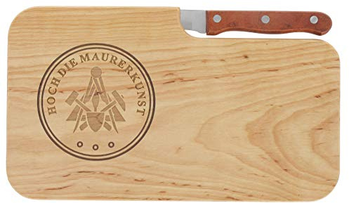 meinbecher My cup bread board snack board wood alder knife high masonry art gift masonry art chopping board wood gift gift idea for him and him