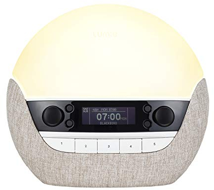 Lumie Bodyclock Luxe 700FM - Lichtwecker, UKW-Radio, Bluetooth Lautsprecher & Wenig Blaulicht für Schlafenszeit