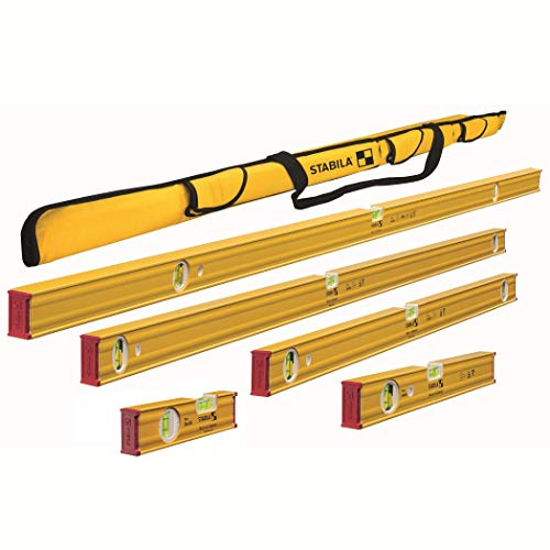STABILA PRO SET 80 AS Spirit Level 3-piece Set, 48, 24, and 12 Inch plus carrying case, Cat. Number 29872