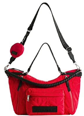 Desigual Bols_Prisma LIBIA, Sac à Main. Femme, Rouge, Taille Unique