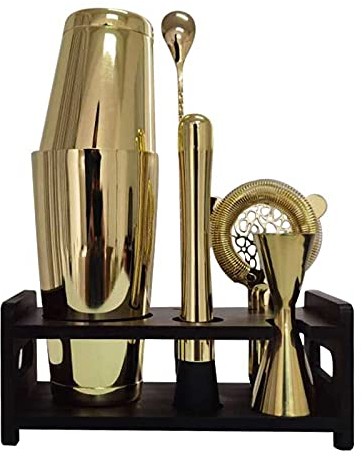 Xiaoli Cocktail Shaker Set Ensemble à Cocktail Shaker Cocktail Shaker Shaker 6 pièces Shaker Shaker - Outils de Bar - Ensemble de Cocktails en Acier Inoxydable Kit de Barman. Shakers à Cocktails