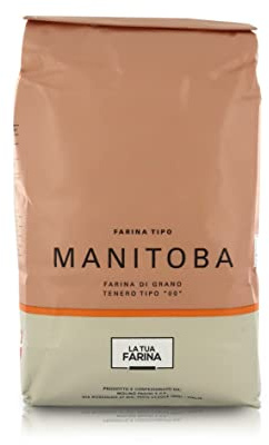 Molino Pasini Farina Manitoba di Grano Tenero Tipo 00 di Provenienza Nord America e UE, 1 Kg