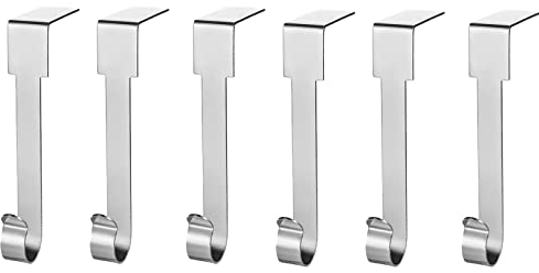 homeyuser 6 x Weihnachtssocken-Aufhänger, Weihnachtsstrumpfhalter, Kaminhaken, Kaminhaken, Kaminhaken, Aufhänger, dekorative Strumpf-Clips für Weihnachten, Tisch, Kamin, Hängedekoration