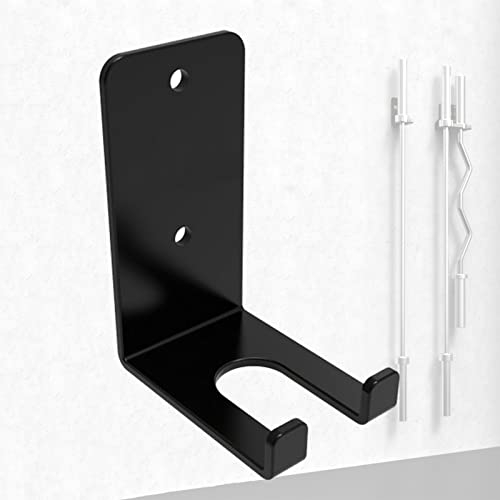 AHDFY Langhantel Halterung Wandmontage, Barbell Bar Rack Halterungen Solider Stahl, Langhantel AblagestäNder Wandhalterung für Olympia stangen Ez-Bars Trap Bars, Mattschwarz,Single