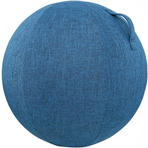 WoCOyo Yoga Ball HüLle 55/65/75 cm Gymnastikball hüLle für Sitzball, Fitness Ball, Staubdicht rutschfest Faltbare SitzbäLle StoffüBerzug, für Fitnessball, Pilates, BüRoball,004,55cm