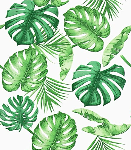 Yullpaper Carta Da Parati Foglie Verde Fantasia Jungle Tropicale Per Mobili E Pareti 44,5 x 300cm
