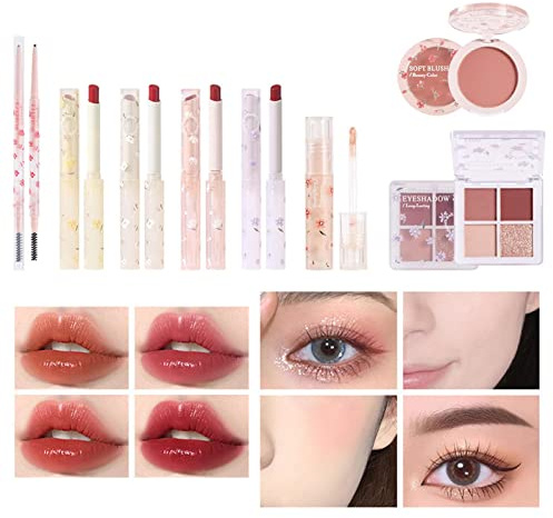 Korean Makeup Set, Schminkkoffer, Make Up Set Für Frauen, All-in-1 Make Up Sets, Makeup Set Umfasst Lippenstift, Rouge, Lidschattenpalette, Langlebiges Professionelles Make-up