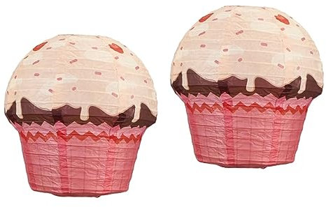 UKCOCO 2 Stk Laterne Japanisches Papierpapier Chinesisches Papier Papier Chinesische Dekorationen Kronleuchterdekoration Japanischer Kuchen Nachtisch Baby Eisen Hochzeit