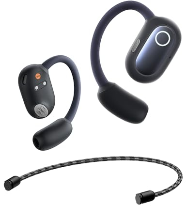 Baseus Eli Sport 1 Open Ear Écouteurs Bluetooth sans Fil - Direction Acoustique, Basses puissantes, ultralégers - Étanches IPX4 - Mic ENC - Bluetooth 5.3 - Idéals pour la Course, Fitness