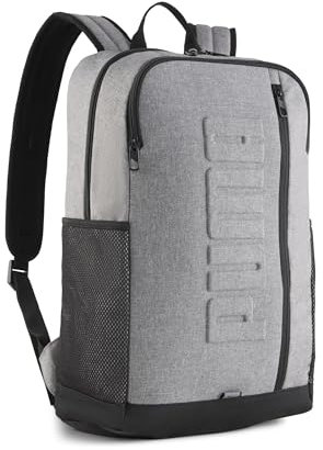 PUMA S HEATHER Backpack - Zaini a strati Unisex, Medium Gray Heather, OSFA - 091349