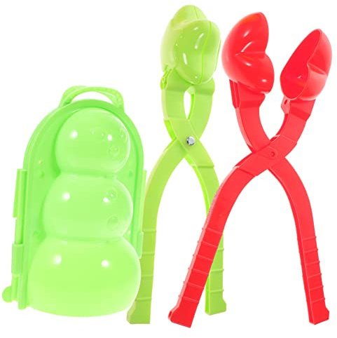 TOYANDONA 3stücke Schneeballformer Für Junge Mädchen Kreatives Winterspielzeug Praktische Clips Für Schneeballschlachten Bunte Designs Herz Stern Schneemann Für Outdoor-aktivitäten