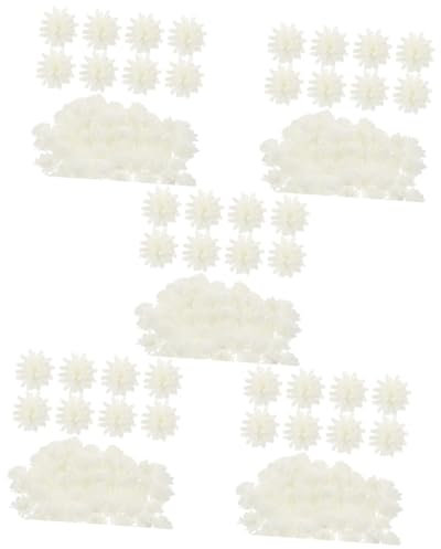STOBAZA 500stücke Künstliche Aromatherapie Blumen Pe Schaum Daisy Diffuser Für Büro Und Zuhause Duftstäbe Für Ätherische Öle Milchig-weiße Dekoration