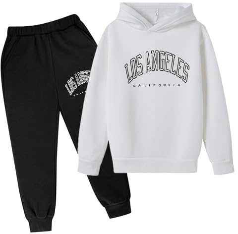 Jogging Enfant Garcon - Hoodies sweatshirts à capuche ensemble à capuche et pantalon sweat-shirt et pantalon de jogging Enfant Garcon Ado Survêtement de sport décontracté pour Garçons 3-14 Ans