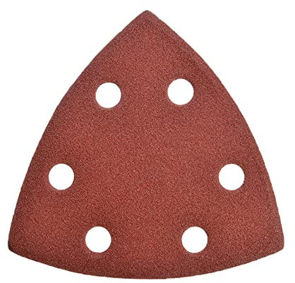 Almohadillas de lijado triangulares con gancho y Discos de lijado triangulares de 80 mm/3,2 pulgadas, papel de lija for sierra oscilante, papel de lija triangular con velcro, almohadilla de lijado com