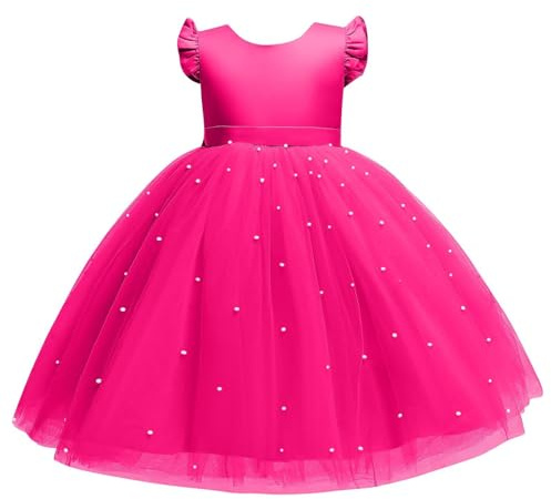 Soldes Robe de Soiree Fille Robes Bapteme de Communion d'anniversaire du Soir Communion Anniversaire Fête Robe de Mariée Dress Princesse Filles Chic et Elegant Pas Cher 4-10 ans