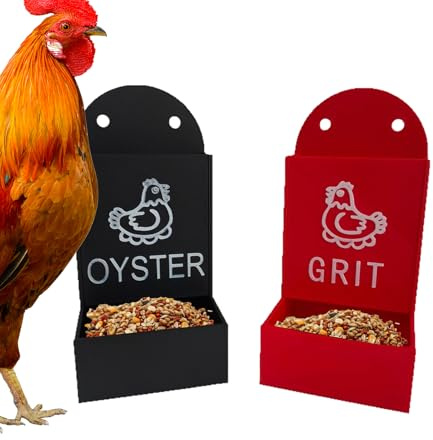 Lot de 2 distributeurs de nourriture pour poules en forme de volaille