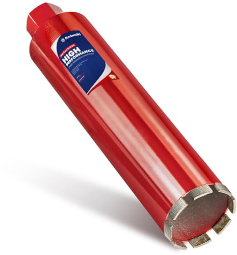 DaduoRi Premium 3-1/2 Wet Core Drill Bit for Hard Concrete with High-Density Diamond, 1-1/4-7 Thread x 14 Depth, Industrial Grade for Reinforced Concrete, Masonry, Brick, Pavers, Asphalt