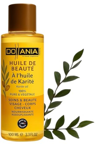 Huile de Karité 100% Pure – Huile de Beauté Dollania – Visage, Corps, Cheveux & Ongles – Pressée à Froid – Yuka 100/100 – Made in France – 100 ml – Vegan & Naturelle (100 ml)