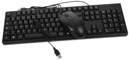 Clavier Pavé Numérique Intégré Filaire Pleine Taille 104 Touches | Abs Noir, 1 Set, Clavier de Bureau pour Ordinateur, Usage Travail et Jeu