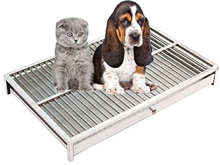 Klos - und hundeklos. Katzentoilette, Haustier-Töpfchen, for drinnen und draußen, Trainingstablett, Heimtraining, Toilettenunterlage, Halter for Hundewelpen, Töpfchentrainer(94 * 62 * 7.5cm)