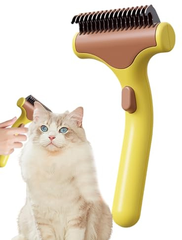 Peines de Perros para Desenredar Nudos Peine de Aseo para Desenredar y | Eliminador De Nudos Para Mascotas para Gatos y Perros de Pelo Largo, Interior, Cachorros y