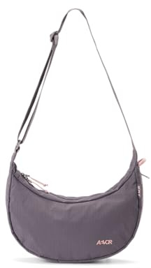 AEVOR Sling Bag, Grau, 5-7L Volumen, Recyceltes Polyamid/Nylon, 600mm Wassersäule, Reißverschluss, 58-106cm Riemenlänge, 40x10x19cm, Handwäsche, 250g
