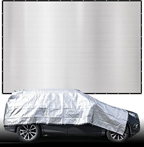 AMANKA 99% Schattennetz Auto 4x6 - Hitzeschutz Auto Hund - Auto Zubehör Camping Zubehör Bus Sonnensegel - Beschattung für Gewächshaus Schattennetz Hund - Auto Abdeckung Hitze Sonnenschutz Auto Hunde