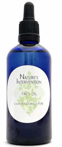 100% Natürlich NÄHRENDES GESICHTSÖL - PFIRSICH, GRANATAPFEL, HAGEBUTTE, SQUALANE mit ROSE, LAVENDEL & ZEDERNHOLZ -100ml von NATURE'S INTERVENTION. Öl zur Pflege und Hydratisierung Trockener Haut.
