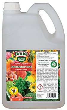 Rinverdente a base di ferro liquido a tripla azione, Nutre, Ravviva e Protegge da squilibri nutrizionali, stress di calore, carenza di ferro e ingiallimenti. Tanica da 5 kg (Tanica da 5 kg)