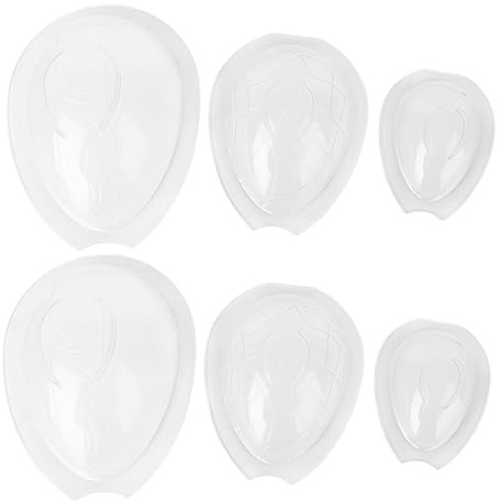 PRETYZOOM 6pcs Easter Egg Moulds Egg Dessert Cake Mold Reusable Flexible Silicone for Kitchen Bakeries Restaurants DIY Baking Supply