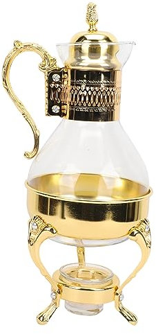 WHAMVOX Bollitore Da Caffè Riscaldabile Stile Europeo Elegante Teiera Capacità Generosa Per Caffè e Tè Design Raffinato Per Confezione