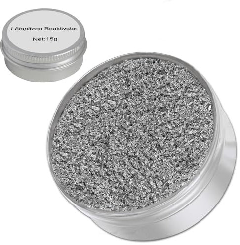 Lötspitzen Reaktivator Bleifrei,Lötspitzenreiniger,zur Reaktivierung Oxidierter Lötspitzen (Nettogewicht: 15g Dose)