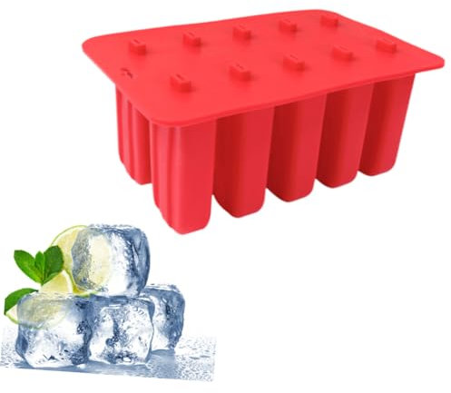 MAGICLULU Molde De Helado Rejillas Silicona Para Paletas Fácil De Usar y Limpiar
