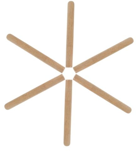 Toyvian 6pcs Shiba Sword Handle Wood Handles Replacement Sickles Hardwood Hoe for Garden Tool
