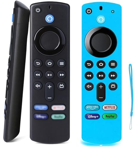 Fire Stick ersättningsfjärrkontroll, Fire Stick 3:e generationens röstfjärrkontroll kompatibel med Amazon Fire Stick, Fire Stick 4K/Max/Lite/Firestick kontroll för Amazon Fire TV Cube (L5B83H)